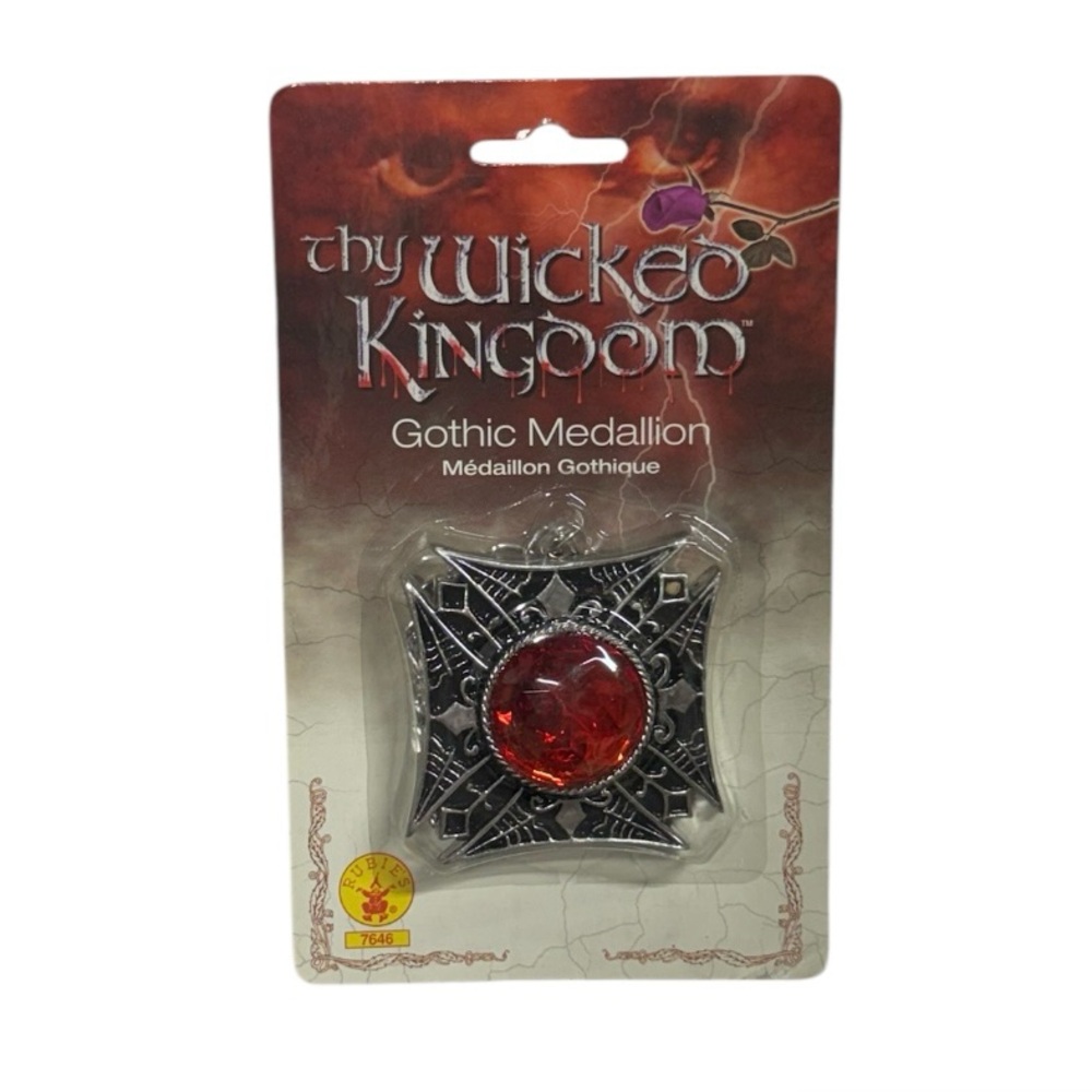 Rubie’s Thy Wicked Kingdom Gothic Medallion necklace brand new in packaging!